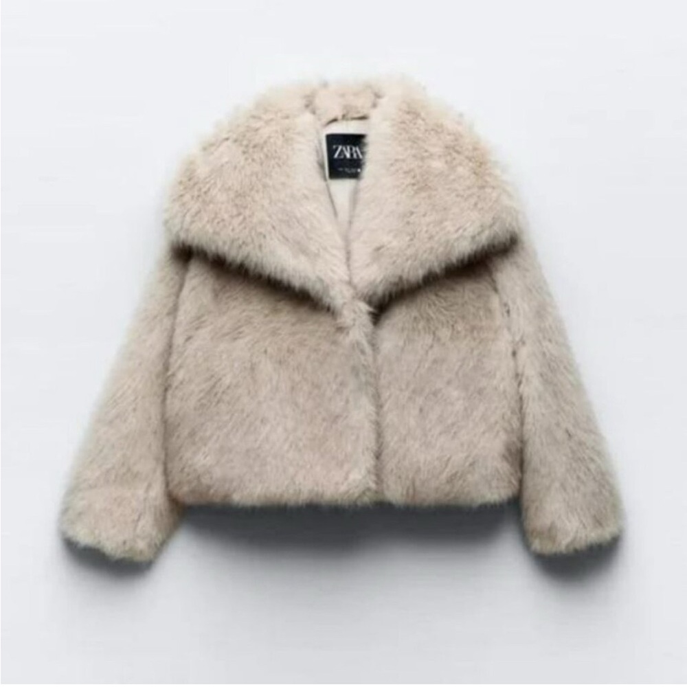 Zara faux fur jacket
